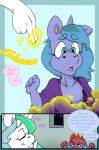 2girls angry anthro breasts clarabellecrow clothing comic dialogue digital_media_(artwork) duo english_text equine friendship_is_magic furry horn horse magic mammal my_little_pony nipples pony princess_celestia princess_luna shrinking sisters small_breasts text unicorn