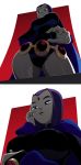  1girl ass breasts cleavage dc_comics giantess huge_ass raven_(dc) ravenravenraven size_difference teen_titans thick_thighs 