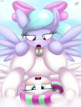  2_girls 2girls an-tonio blossomforth blush cunnilingus female/female female_only female_pegasus flitter flitter_(mlp) friendship_is_magic lesbian my_little_pony nude oral pegasus pussy pussylicking wings yuri 