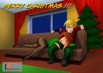  ann_possible ass boner christmas couch erection erection_under_clothes high_heels kim_possible living_room milf nervous pantyhose parasitius ron_stoppable sitting sleeping thighs 