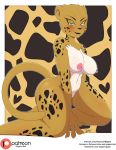 1girl 2018 anthro bigdon1992 breasts cheetah cheetah_(dc) dc_comics dcau digital_media_(artwork) feline furry justice_league justice_league_unlimited mammal nude nyuroraxbigdon patreon pinup pose simple_background
