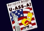 1boy 1girl american_flag ass_up bart_simpson big_ass bottomless femboy mooning newspaper sissy straight the_simpsons