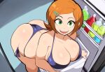  1girl aged_up ai_generated ben_10 big_ass big_breasts bikini cartoon_network curvaceous female fridge grin gwen_tennyson huge_ass huge_breasts looking_at_viewer novelai smile smiling_at_viewer solo summer thick_thighs voluptuous voluptuous_female wide_hips 