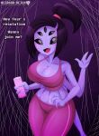  alcasar-reich alcasar-reich_(artist) big_breasts breasts cleavage monster_girl muffet multiple_arms multiple_eyes spider_girl tease undertale 