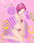  1girl female kneel looking_at_viewer swimsuit tecna winx_club 