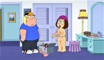  breasts chris_griffin dildo erect_nipples family_guy glasses hat meg_griffin nude shaved_pussy 