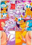  2girls bbmbbf blaze_the_cat hooters mobian mobian_(species) mobian_hooters mobians mobius_unleashed nipples nude palcomix pussy rouge_the_bat sega sonic_(series) sonic_the_hedgehog_(series) tagme 