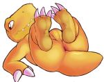  1boy agumon anus asking_for_it butt digimon male male_only offering presenting_anus presenting_ass presenting_hindquarters spread_legs toei_animation yaoi 