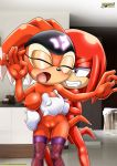  bbmbbf blush breast_grab closed_eyes from_behind knuckles_the_echidna moan mobius_unleashed palcomix sega shade_the_echidna smile sonic_(series) sonic_the_hedgehog_(series) 