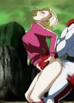  android_18 big_ass blonde_hair dragon_ball dragon_ball_super dragon_ball_z no_panties no_pants pants_down penetration penis_in_pussy 