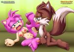 amy_rose bbmbbf blush breasts cum_on_feet foot_fetish foot_licking full_body mobius_unleashed palcomix pietro&#039;s_secret_club sega sonic_(series) sonic_the_hedgehog_(series) william_(mobius_unleashed)