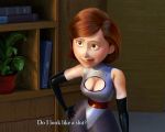  bodysuit breasts cleavage disney edit gloves hand_on_hip helen_parr the_incredibles 