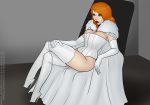  1girl big_breasts breasts cleavage cosplay emma_frost female female_only jean_grey marvel skottichan_(artist) solo x-men 