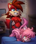  archie_comics breasts dildo dildo_in_ass dildo_in_female dildo_in_pussy dildo_in_vagina dildos doggy_position doggystyle fan_character fiona_fox sega smile sonic_(series) sonic_the_hedgehog_(series) strap-on the_other_half tongue tongue_out 