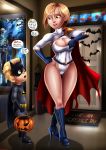  1girl breasts cosplay costume dash_parr dc dc_comics halloween helen_parr milf power_girl power_girl_(cosplay) shadman text the_incredibles watermark web_address web_address_without_path 