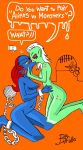2_females 2_girls 2girls alien anthro bill_fallo blue_body blue_skin crossover digital_media_(artwork) disney duo_focus english english_text fish fish_girl green_skin hair lord_dominator lord_hater monster monster_girl nude nude_female red_hair tagme text undertale undertale_(series) undyne video_game_character video_games wander_over_yonder yuri