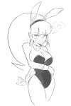  bunny_ears bunnysuit gravity_falls looking_at_viewer monochrome pacifica_northwest 