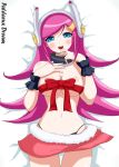 big_breasts breasts female kirby:_planet_robobot kirby_(series) patdarux ribbon solo susie susie_(kirby) tease