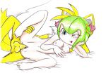  1girl cosmo_the_seedrian erosmilestailsprower miles_&quot;tails&quot;_prower nipples nude sega sonic_(series) sonic_x vaginal_penetration 