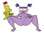  ass butthole jelly oh_yeah!_cartoons penis purple_hair pussy red_hair sex small_breasts 