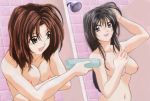 big_breasts cleavage miyuki_kobayakawa natsumi_tsujimoto nude_female shower showering you&#039;re_under_arrest