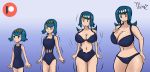  1girl 2018 age_progression ass belly big_ass big_breasts bikini blue_background blue_eyes blue_hair breast_expansion breast_growth breasts clothed daughter deviantart eyelashes female female_human female_only freckles game_freak huge_breasts human lana lana&#039;s_mother_(pokemon) lana_(pokemon) large_ass looking_at_breasts looking_away looking_down milf mother_&amp;_daughter motion_lines nintendo patreon pokemon pokemon_sm sfw small_breasts smile standing suiren&#039;s_mother suiren_(pokemon) surprised swimsuit text thatfreakgivz thick_thighs transformation transforming_clothes twitter watermark wide_hips 