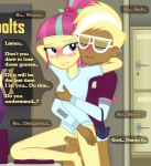  1boy 1girl animated blush bottomless equestria_girls erection freckles friendship_is_magic frottage gif hand_on_breast male/female my_little_pony no_panties partially_clothed penis pussy randomtriples sour_sweet standing trenderhoof_(mlp) 