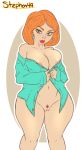  bottomless breasts family_guy lois_griffin nipples no_panties shaved_pussy thighs 