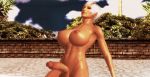  1girl 1girl 1girl 3d areola balls belly belly_button big_breasts big_breasts blue_sky brown_nipples brown_skin cleavage closed_eyes clouds cloudy_sky dead_or_alive dead_or_alive_5 dickgirl erect erect_nipples erect_penis erection eyebrows eyelashes eyeliner eyes eyeshadow female_human female_only futa futanari futanari games human human_only leaning_back legs lips lipstick lisa_hamilton medium_penis navel nude nude nude_female open_mouth outside outside penis penis penis pool poolside posing red_lipstick render short_hair silver_hair sitting sky solo_female stone_floor stone_wall tanned tanned_skin teeth video_games xps 