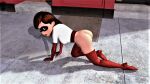  all_fours ass boots bottomless gloves helen_parr mask no_panties the_incredibles thighs 