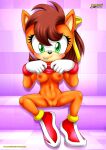  1girl bbmbbf female_only mobius_unleashed palcomix pussy sega sonic_(series) sonic_the_hedgehog_(series) tiara_boobowski 