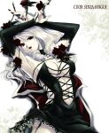 1girl alluring big_breasts breasts cleavage coco_(eccentricrouge) detached_sleeves female_focus gothic_lolita lipstick lolita_fashion long_hair makeup project_soul red_eyes soul_calibur soul_calibur_v viola_(soul_calibur) viola_(soulcalibur) white_hair