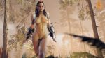  16:9_aspect_ratio 1girl 3d aloy aloy_(horizon) areola bare_legs big_breasts breasts female_only high_resolution horizon_zero_dawn legs light-skinned_female light_skin long_hair lorgegucas nipples nude outside pussy realistic red_hair solo_female source_filmmaker toned uncensored 
