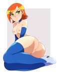  1girl 1girl 1girl abysswatchers alternative_hairstyle anus areola ass ben_10 big_ass big_ass big_breasts breasts cartoon_network choker dat_ass earrings green_eyes gwen_tennyson high_heels nipples nude orange_hair pussy short_hair stockings thick_thighs thighs tight_clothing wide_hips 