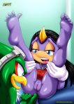  anal_fingering archie_comics bbmbbf black_hair feet jet_the_hawk moan mobius_unleashed palcomix pussy salma_the_chameleon sega soles sonic_(series) sonic_the_hedgehog_(series) 