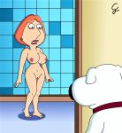  ass breasts brian_griffin creek_12 erect_nipples family_guy lois_griffin nude shaved_pussy thighs 