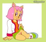  1girl chipposter nipples parappa_the_rapper parappa_the_rapper_(anime) paula_fox playstation pussy sony sony_corporation sony_interactive_entertainment um_jammer_lammy 