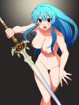  1girl absurd_res big_breasts breasts eirika eudetenis fire_emblem fire_emblem:_the_sacred_stones game-over high_res intelligent_systems nintendo nude sword uncensored weapon 