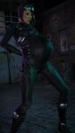 3d bodysuit catwoman claws dc_comics dc_comics milf pregnant pregnant_belly pregnant_female zero-thl