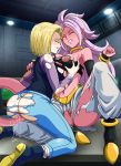  android_18 android_21 anime big_breasts breasts dragon_ball nipples ripped_clothes sano-br torn_clothes vaginal_penetration yuri 