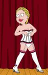  american_dad corset dancing francine_smith gif high_heels panties stockings 
