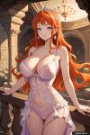 1girl ai_generated anime breasts hentai nami nami_(one_piece) nipples nude one_piece trynectar.ai