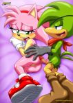  amy_rose amy_rose_(classic) archie_comics bbmbbf blush demo_duck mobius_unleashed palcomix penis pussy rosy_the_rascal sega sonic_(series) sonic_the_hedgehog_(series) 