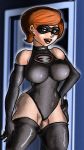  big_breasts bodysuit boots gloves helen_parr the_incredibles thighs 