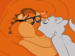 cartoon fat_ass french_kiss glasses kissing littlest_pet_shop making_love making_out morbidly_obese obese orange_fur overweight plump