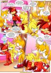  a_cock_among_siblings archie_comics bbmbbf breasts cum_on_ass fiona_fox implied_incest incest miles_&quot;tails&quot;_prower mobius_unleashed palcomix penis sega sonic_(series) sonic_boom sonic_the_hedgehog_(series) zooey_the_fox 