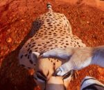  1girl cheetah fellatio female_focus fur furry pov wildlife 
