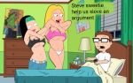  american_dad breasts breasts brother_and_sister flashing francine_smith hayley_smith mom_son steve_smith 