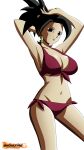 1girl 1girl 2_girls anime bikini dragon_ball female_only fusion kefla 
