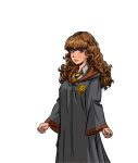  akabur gryffindor_house harry_potter hermione_granger robed schoolgirl transparent_background witch_trainer 